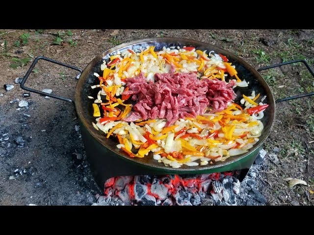 Make Camping Grill from 55 gal Drum & Best Philly Cheese Steak Sand Which EVER.