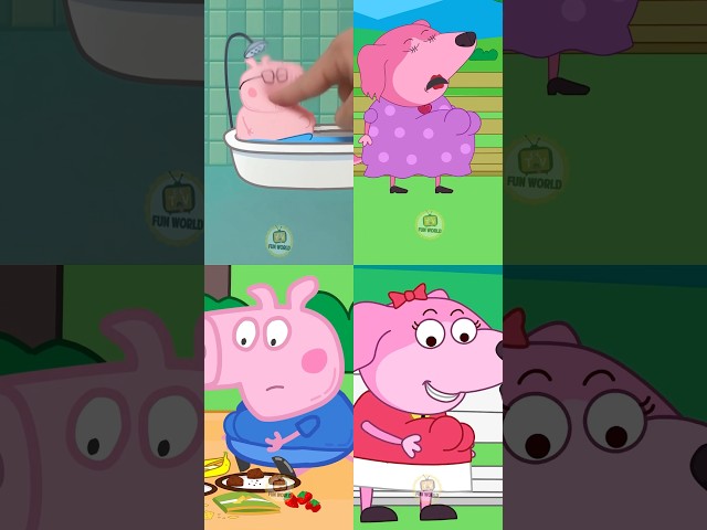 Daddy Pig Stomach is Unhealthy ##shorts #tadc #trending #squidgame #peppapigparody #peppapig