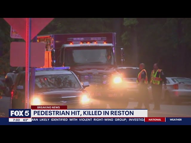 Woman in roadway struck, killed by firetruck in Reston | FOX 5 DC