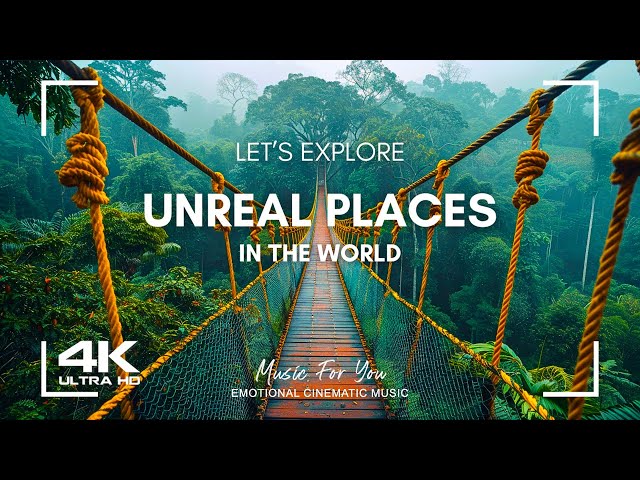 Exploring UNREAL PLACES in The World - Green AMBIENCE DOLBY VISION 4K HDR (60 FPS)