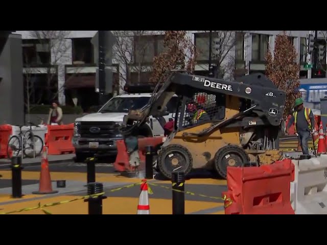 Crews begin removing Black Lives Matter Plaza | NBC4 Washington