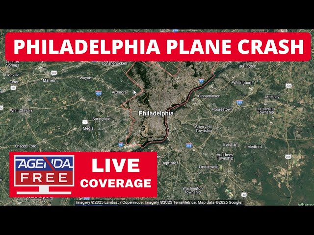 Small Plane Crashes Near Mall in Philadelphia - LIVE Breaking News Coverage