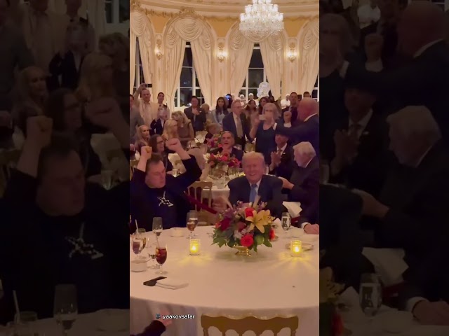 Donald Trump and Musk celebrate TRUMPS-GIVING 🕺