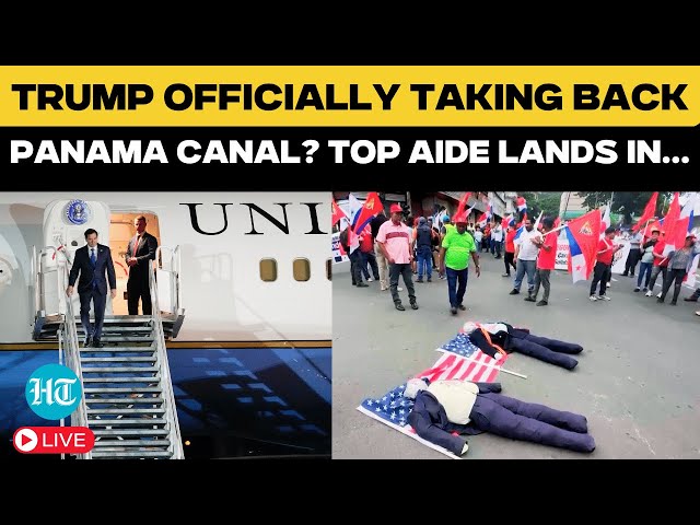 LIVE | Trump's Top Diplomat Lands In Panama Amid Protest, Threat: US Taking Back Canal?| Marco Rubio