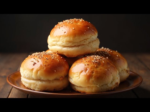 Just flour and water! Buns ready in minutes for coffee and tea!