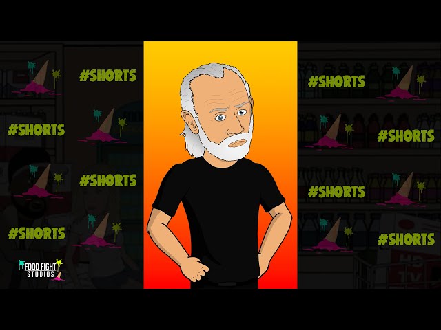 George Carlin Stupid People - Animated Standup Comedy #shorts