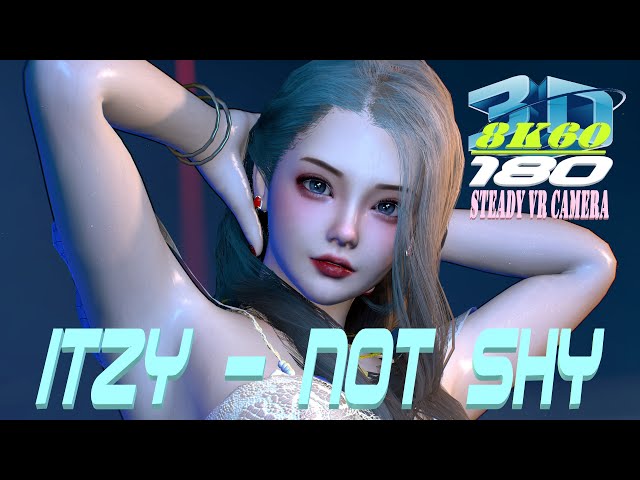 3DVR180 8K VaM ITZY - Not Shy, Dance, MMD, Laser lighting stage, ダンス, VR 180