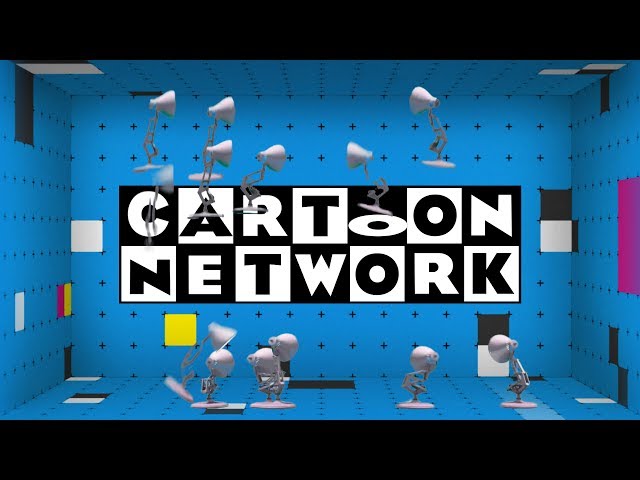 Fourteen Luxo Lamps Spoof Cartoon Network Logo