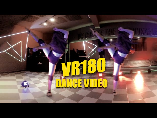 VR180 3D Dance | Experimental Contemporary Girl Solo Showcase At Dance Studio | on Trap Music | 5.7K