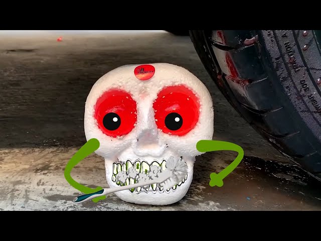 Experiment Car vs Halloween 2020, Scary Toys