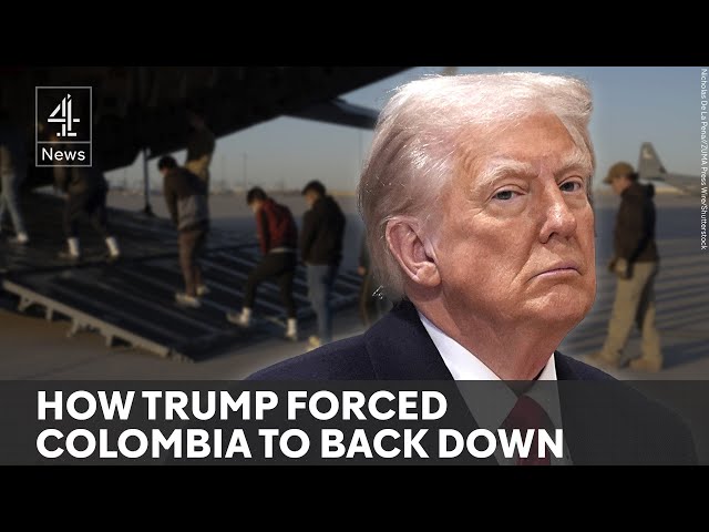 Colombia backs down over deportation flights after Trump’s tariff threat