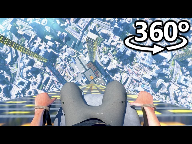 FALLING FROM BUILDING in 360° | VR / 4K 😧