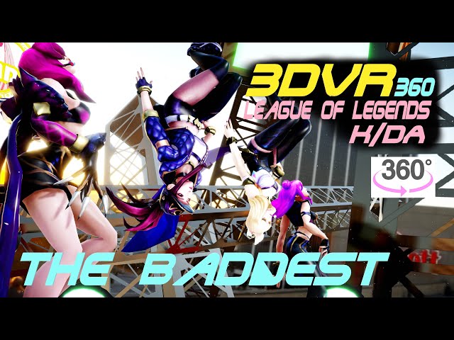 3DVR360 VRMMD League Of Legend K/DA, The Baddest, Dance, K/DA ダンス