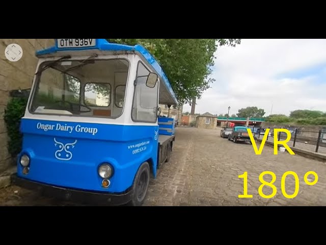 VR180° An old 'milk float', electric dairy vehicle.