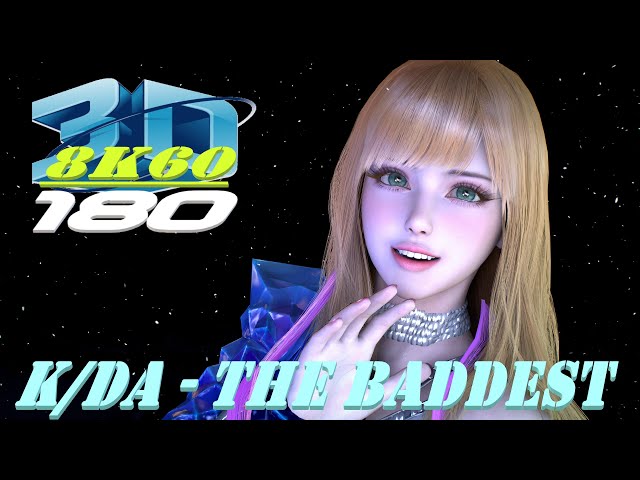 Experience 8K 3D VR180, K/DA - THE BADDEST, Dance, Ahri Cosplay, MMD, VaM, 3DVR, Quest