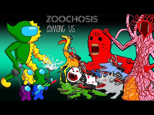 어몽어스 Among Us vs Zoochosis Mutants (Horrible battle)| Among Us Animation