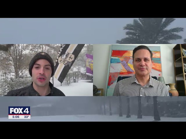 FOX 4"s Dylan Federico experiences historic Louisiana snow first-hand