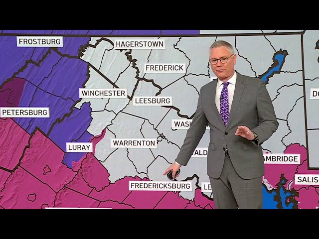 DC area forecast: Expect freezing rain after inches of snow | NBC4 Washington