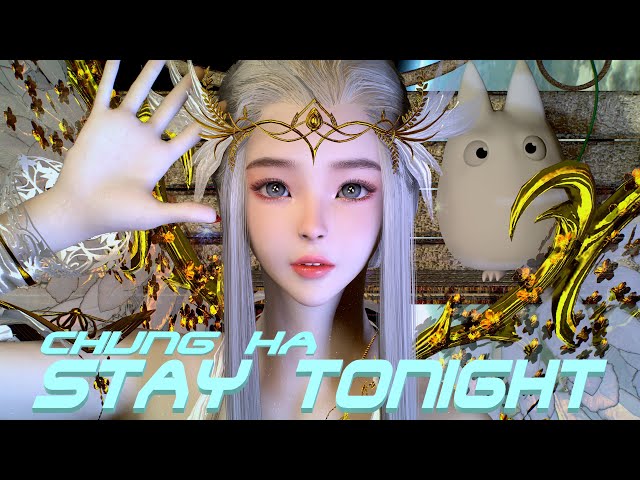 VaM CHUNG HA (청하) - Stay Tonight, Dance, MMD, angel, Totoro, トトロ, ダンス 4K60FPS