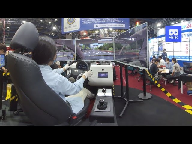 3D 180VR 4K Real Driving Training & Test Simulator Machine 360VR