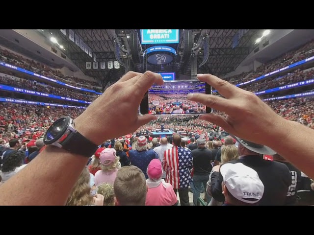 3DVR180 TRUMP RALLY DALLAS TEXAS OCTOBER 19 2019