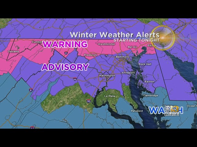 Maryland Weather: First Wave Of Snow To Move In Wednesday Evening