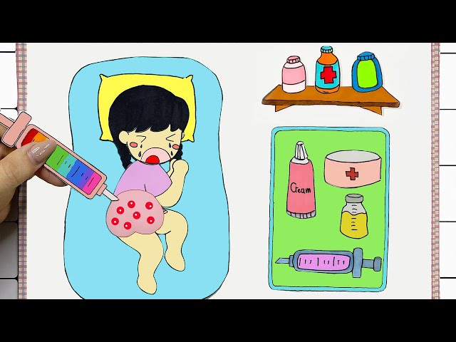 【Pop The Pimples】Paper Diy Craft - For Girls, Baby Care Tips 👶👶Baby Care Tips | Paper Diy