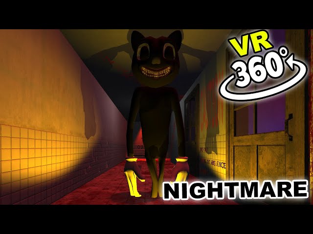 Cartoon Cat 360 VR Video Film 2 - SCP096 NIGHTMARE || Funny Horror Animation ||