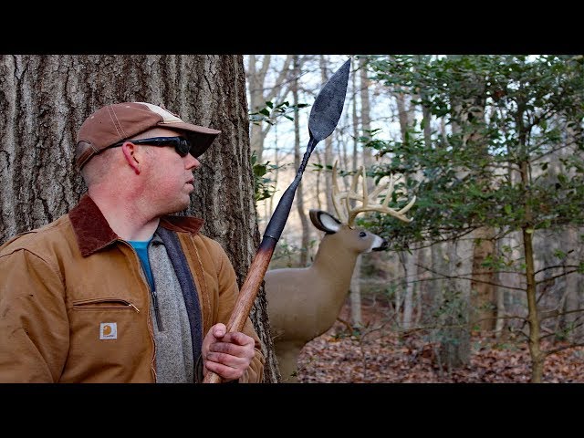 Forging a Spear - Making a hunting spear - throwing spear