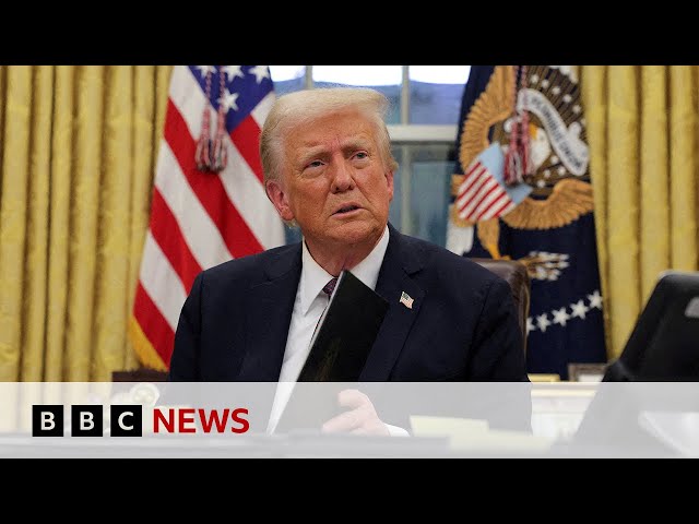 Donald Trump orders troops to US-Mexico border | BBC News