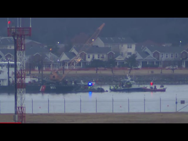 Crane brought to Black Hawk helicopter as debris field migrates | NBC4 Washington