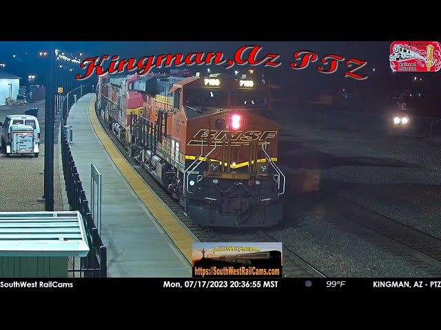 Kingman, AZ | BNSF Seligman Sub, MP 516.5 - PTZ (Chat) | SouthWest RailCams LIVE