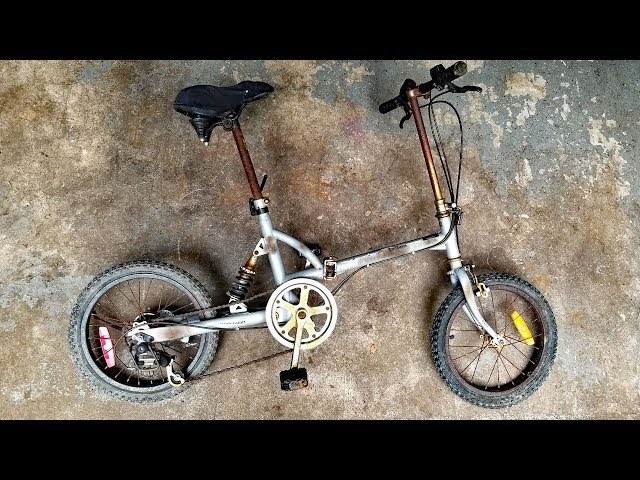 Restoring a Folding Bicycle! Cleaning, repairing, painting & customizing my bike