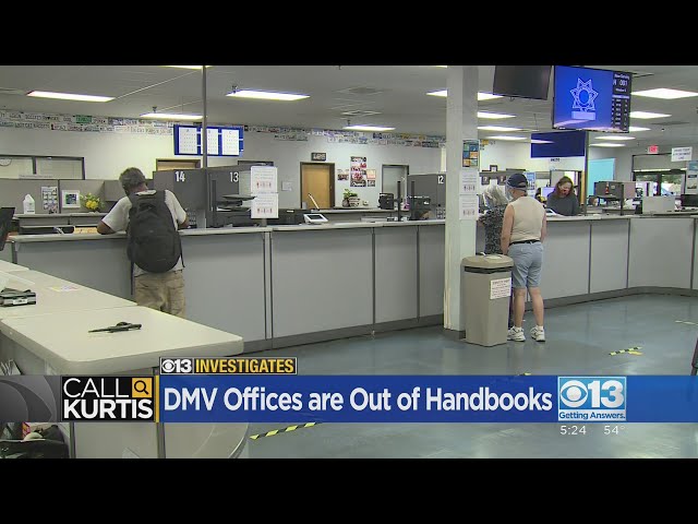 DMV offices are out of drivers handbooks