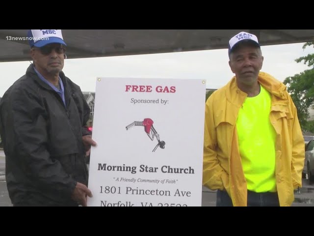 Gas Giveaway: Norfolk police officers shut down $5,000 event after traffic back-up