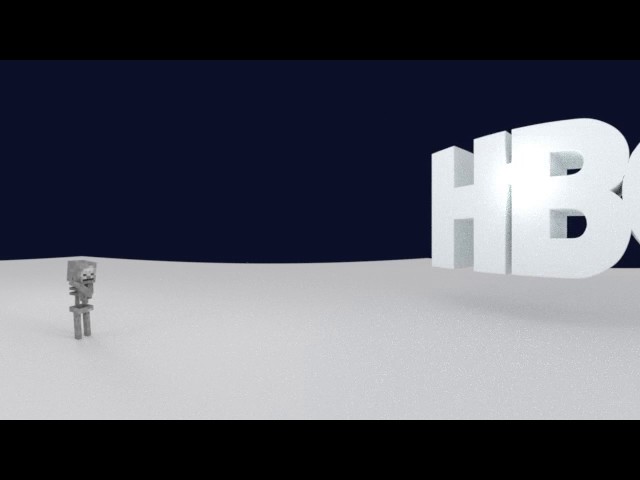 Skeleton vs. HBO - Blender Character Animation Test #003 - Now with Spatial Audio! [360°]