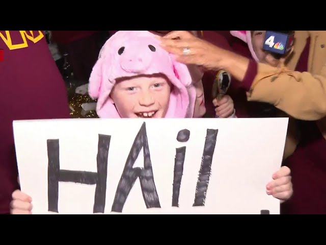 ‘Why not us?’ Commanders fans, baby hogs hyped at NBC4’s pep rally | NBC4 Washington