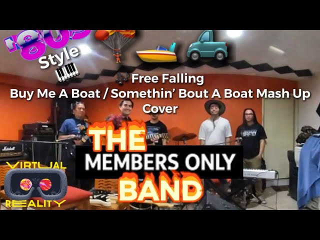 Members Band - Free Falling/Buy Me A Boat/Somethin' Bout A Truck Mashup - 80's Synthesizer (VR180)