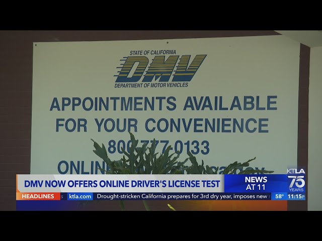 California DMV now letting people take driver’s knowledge test online