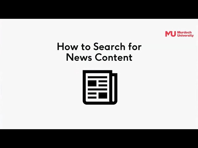 How to Search for News Content