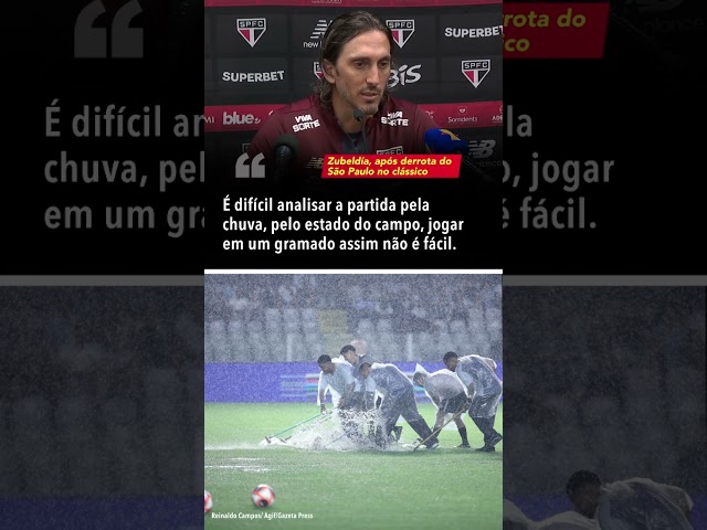 Zubeldía lamenta derrota do São Paulo e fala do gramado da Vila Belmiro #shorts