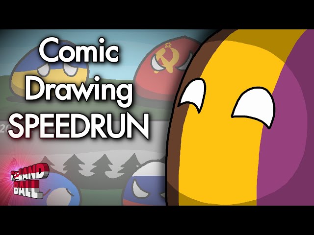 Comic Drawing SPEEDRUN! | Aaron's Countryballs Comics