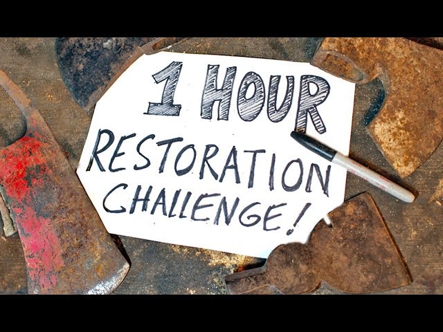 1 Hr AXE RESTORATION CHALLENGE!