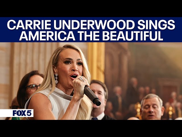 Carrie Underwood performs during 2025 inauguration of Trump