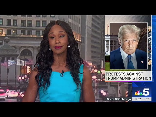 Protests against Trump administration take place in Chicago area