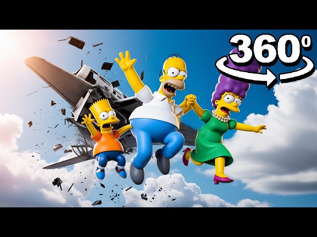 360° VR THE SIMPSONS PLANE CRASH