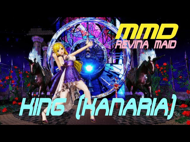 MMD Revina Maid, KING (Kanaria), Dance, レヴィーナ メイド 【キング 】ダンス 4K60FPS sdPBR