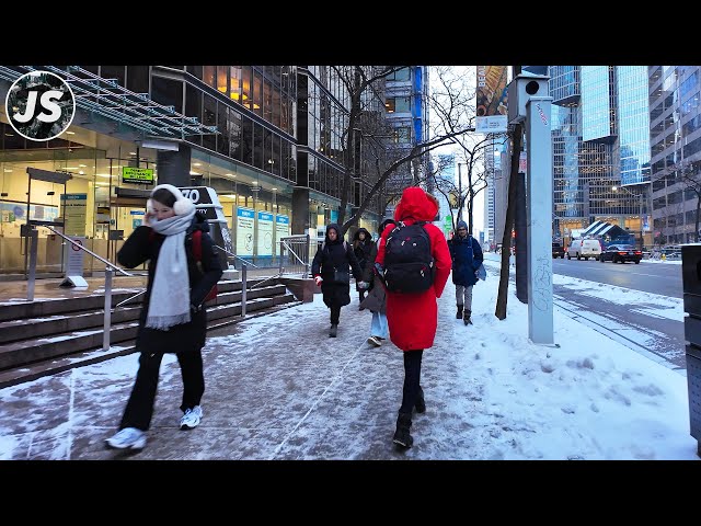 Downtown Loop From Union Station | Wintery Toronto Walk (Jan 2025)