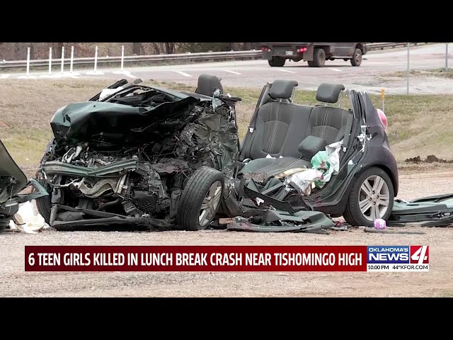 ‘Our hearts are broken,’ Oklahoma governor says of crash that killed 6 high school students