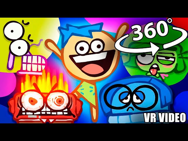 360 VR The Ultimate “Inside Out” Recap Cartoon | VR version